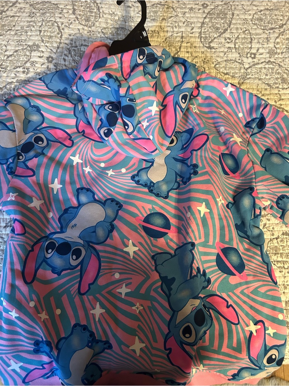 Disney Stitch Hoodie - Pink & Blue